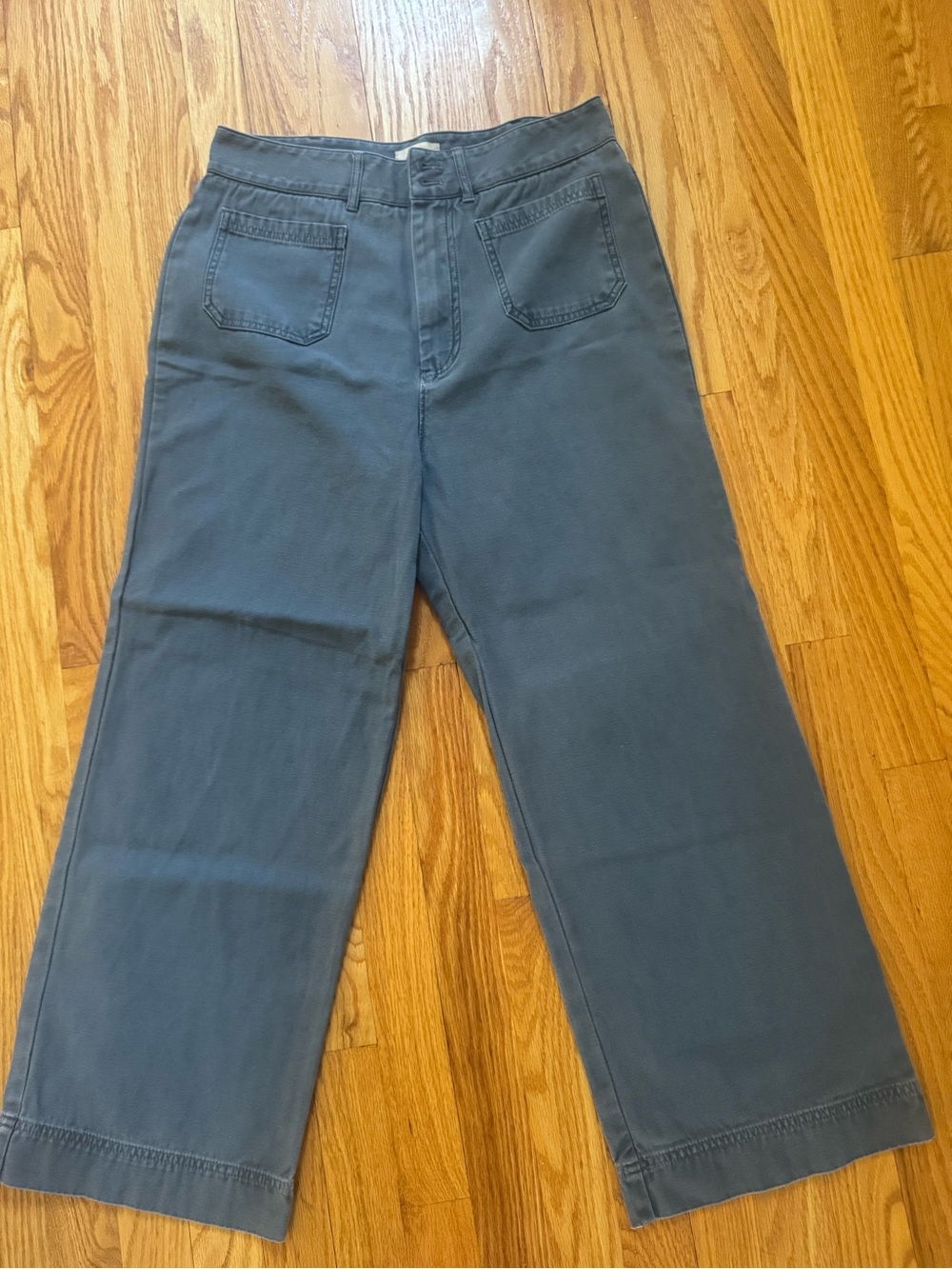Marine Layer slate Gray Pants with high waist and wide leg
